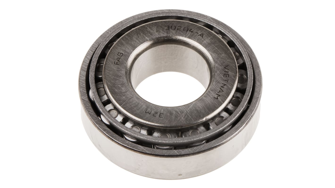 Cuscinetto a rullo FAG, Ø int. 20mm, Ø est. 47mm, guida larga 15.25mm