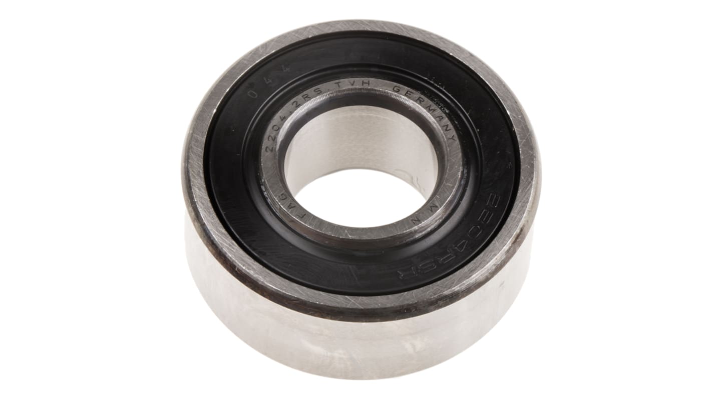 FAG 2204-2RS-TVH Self Aligning Ball Bearing- Both Sides Sealed 20mm I.D, 47mm O.D