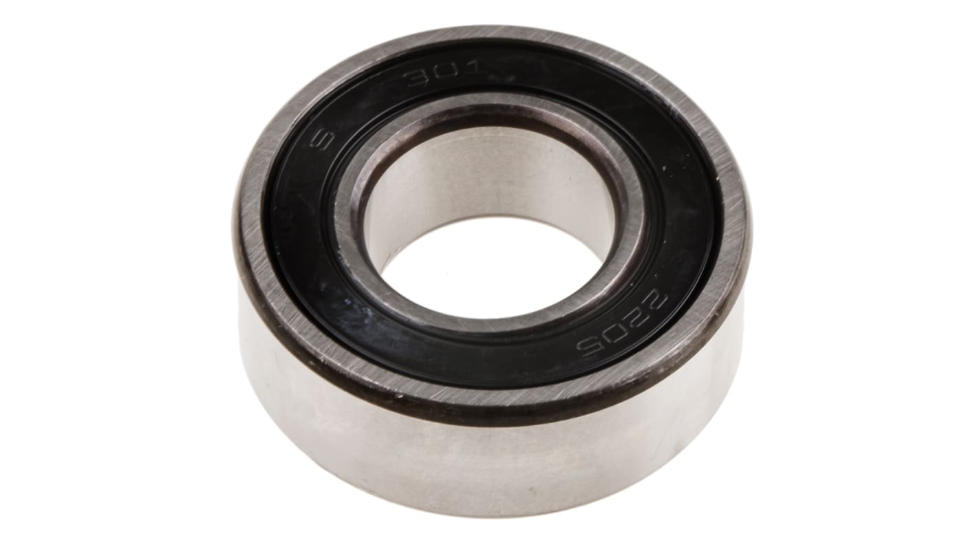 FAG 2205-2RS-TVH Self Aligning Ball Bearing- Both Sides Sealed 25mm I.D, 52mm O.D