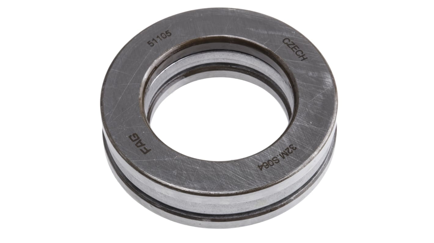 FAG 51105 Thrust Ball Bearing Open Type 25mm I.D, 42mm O.D RS