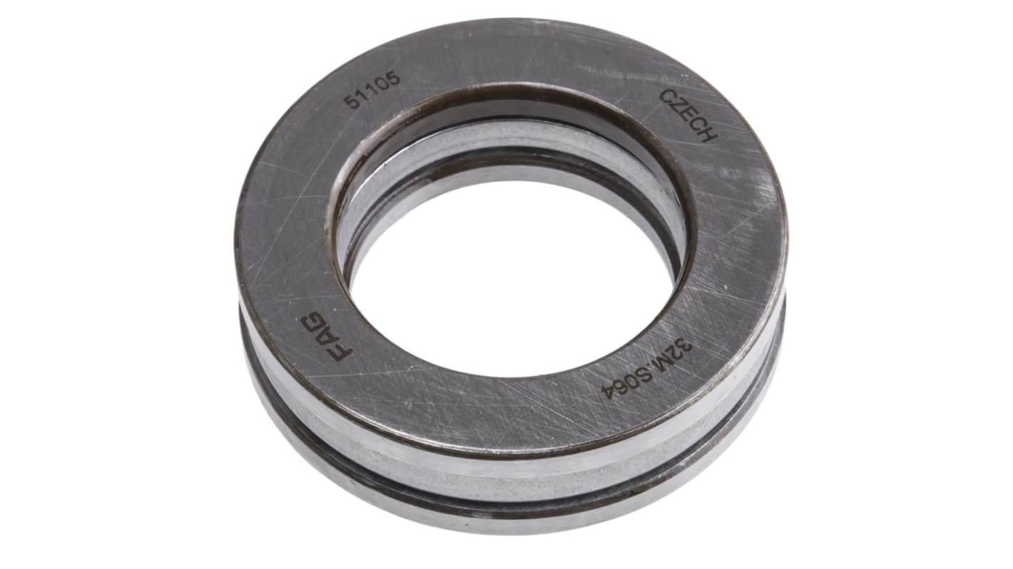 FAG 51105 Thrust Ball Bearing- Open Type 25mm I.D, 42mm O.D