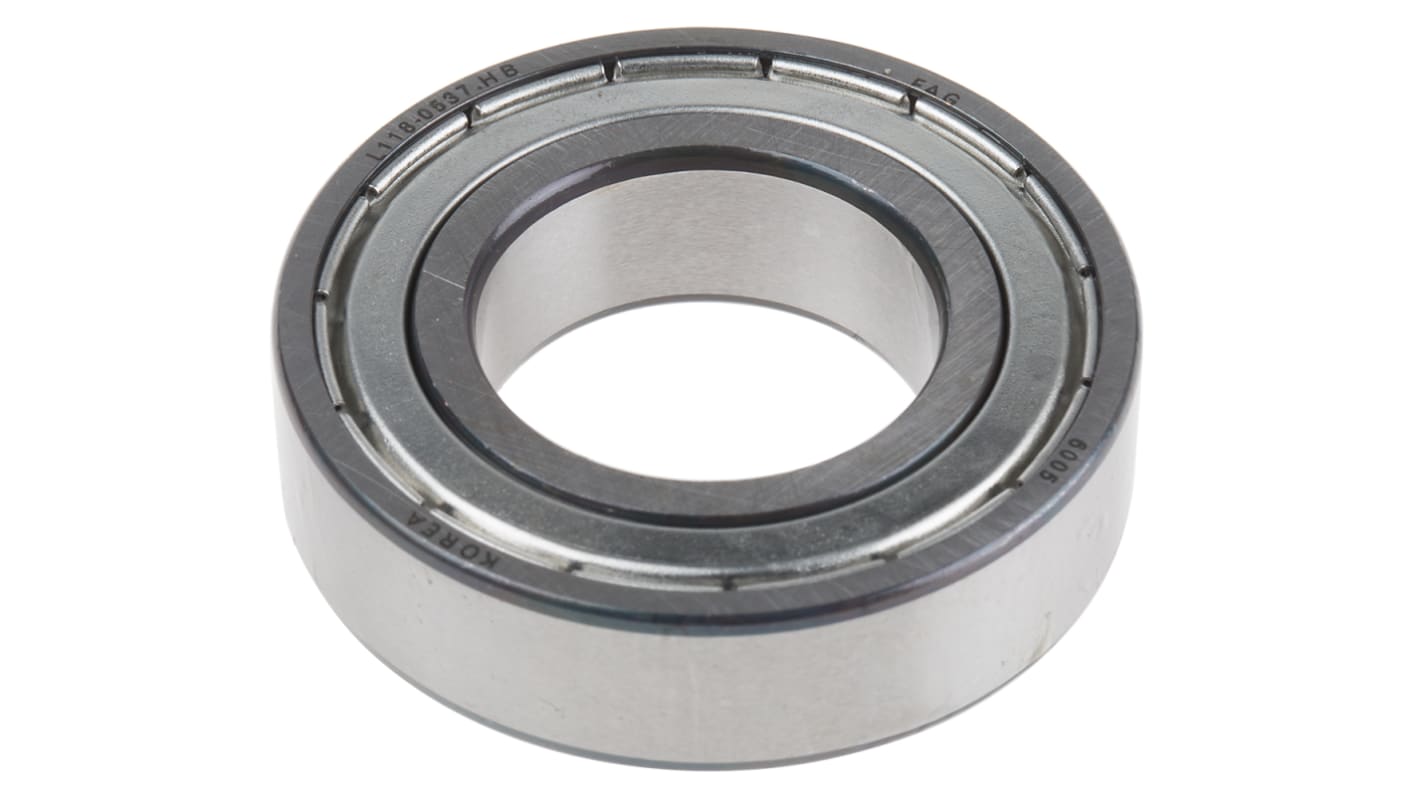 FAG 6005-2Z Single Row Deep Groove Ball Bearing- Both Sides Shielded 25mm I.D, 47mm O.D