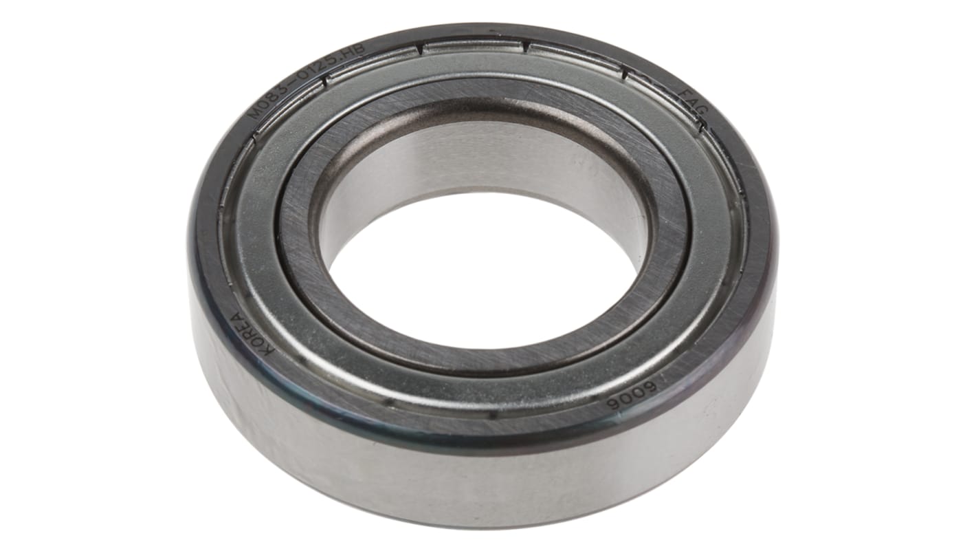 FAG 6006-2Z Single Row Deep Groove Ball Bearing- Both Sides Shielded 30mm I.D, 55mm O.D