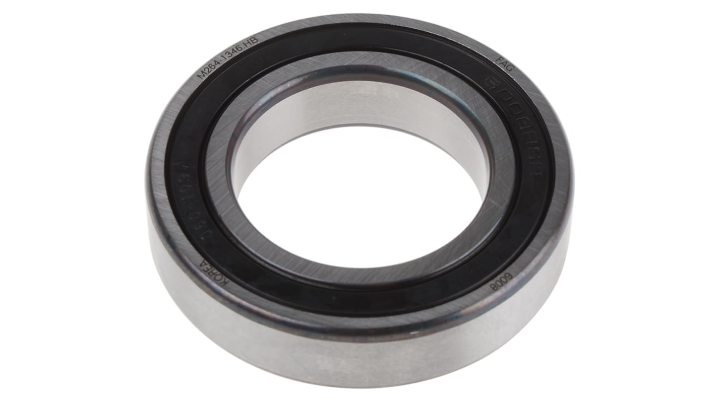 FAG 6008-2RSR Single Row Deep Groove Ball Bearing- Both Sides Sealed 40mm I.D, 68mm O.D