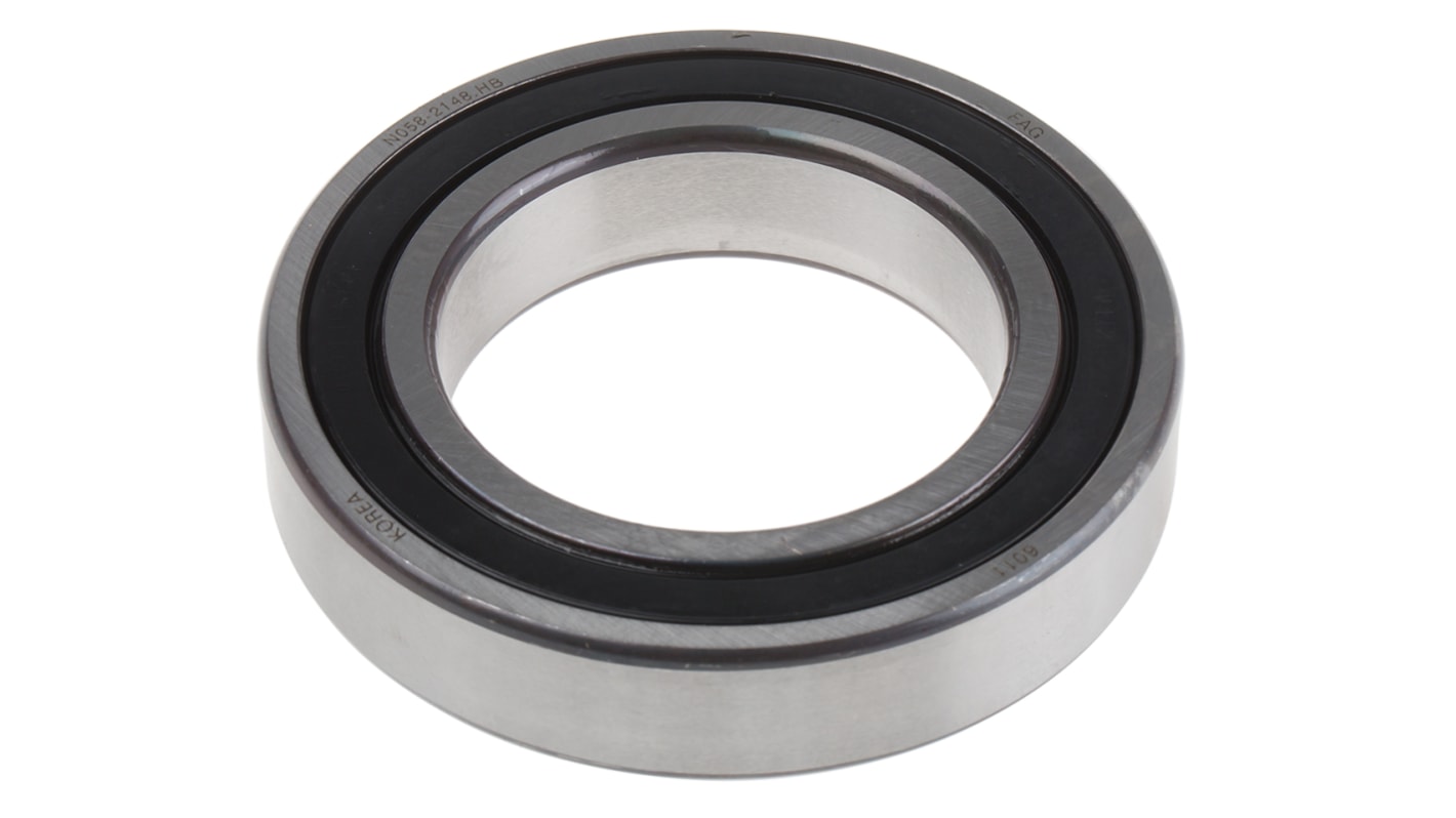 FAG 6011-2RSR Single Row Deep Groove Ball Bearing- Both Sides Sealed 55mm I.D, 90mm O.D