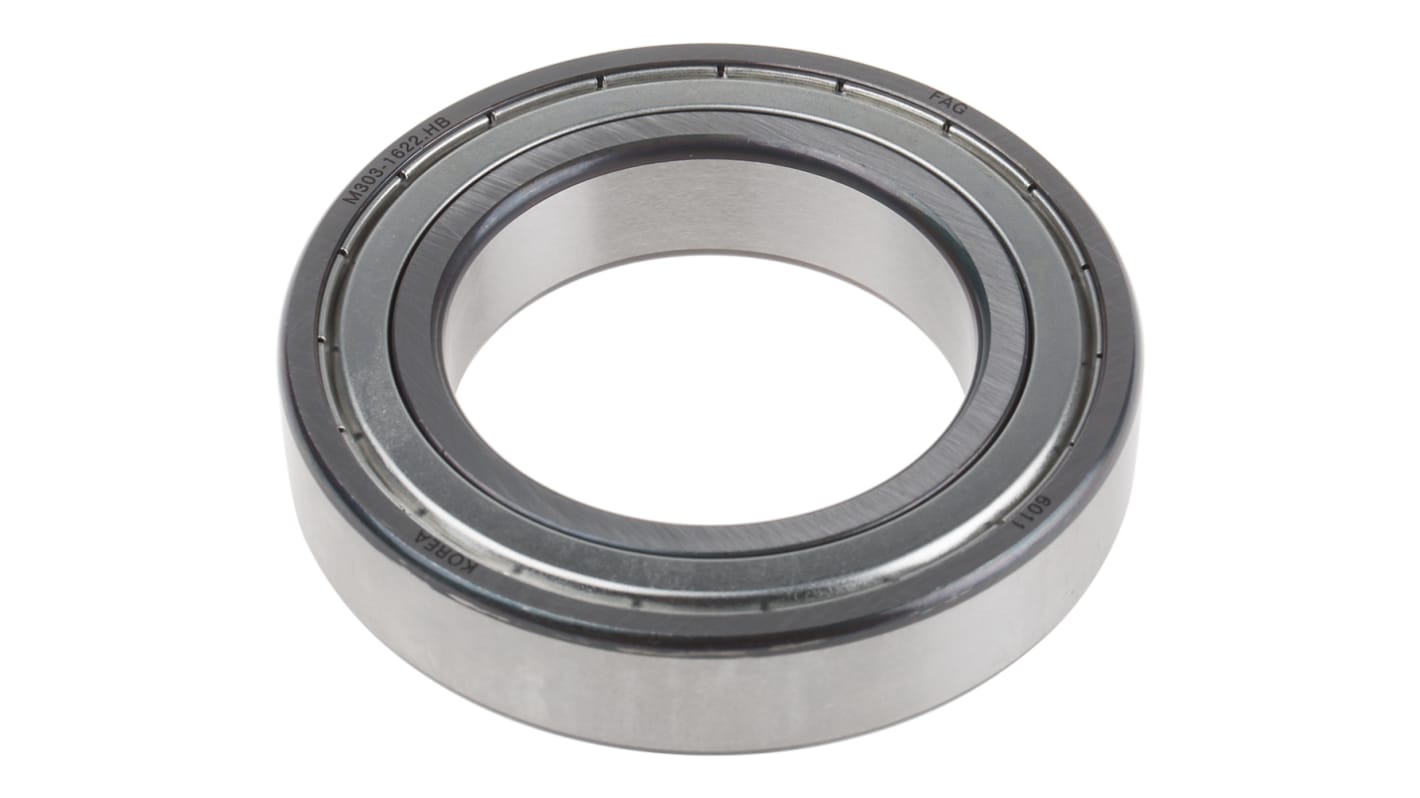 FAG 6011-2Z Single Row Deep Groove Ball Bearing- Both Sides Shielded 55mm I.D, 90mm O.D