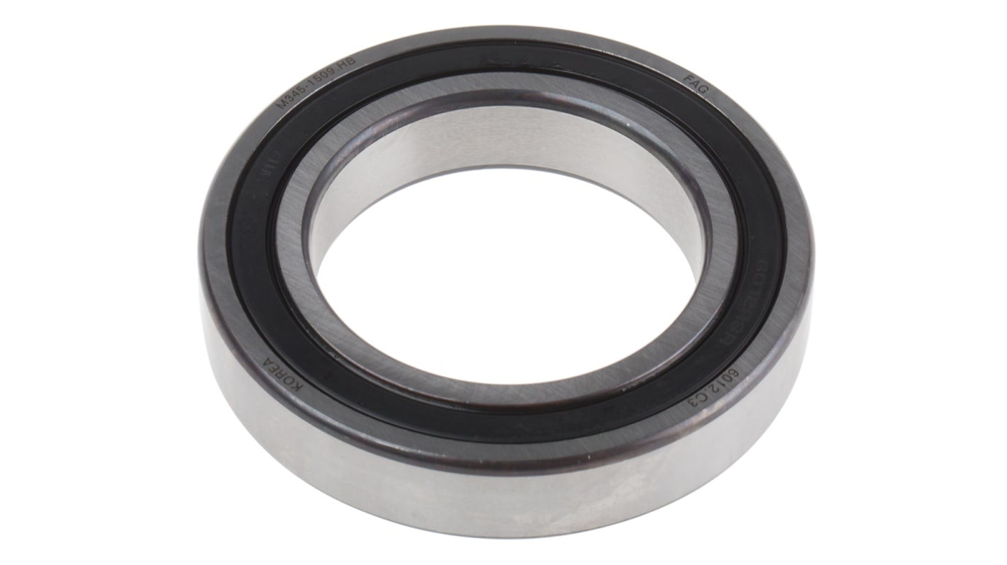 FAG 6012-2RSR-C3 Single Row Deep Groove Ball Bearing- Both Sides Sealed 60mm I.D, 95mm O.D