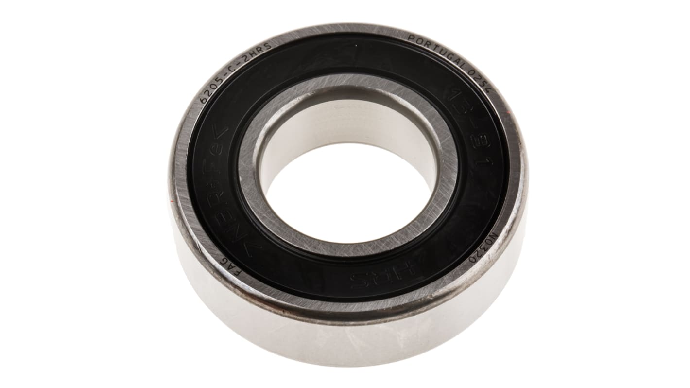 FAG 6205-C-2HRS Single Row Deep Groove Ball Bearing- Both Sides Sealed 25mm I.D, 52mm O.D