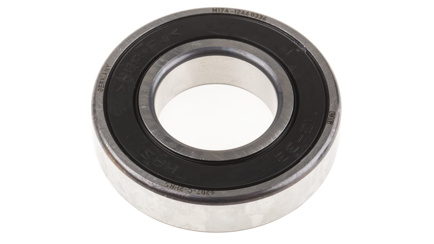 FAG 6207-C-2HRS Single Row Deep Groove Ball Bearing- Both Sides Sealed 35mm I.D, 72mm O.D