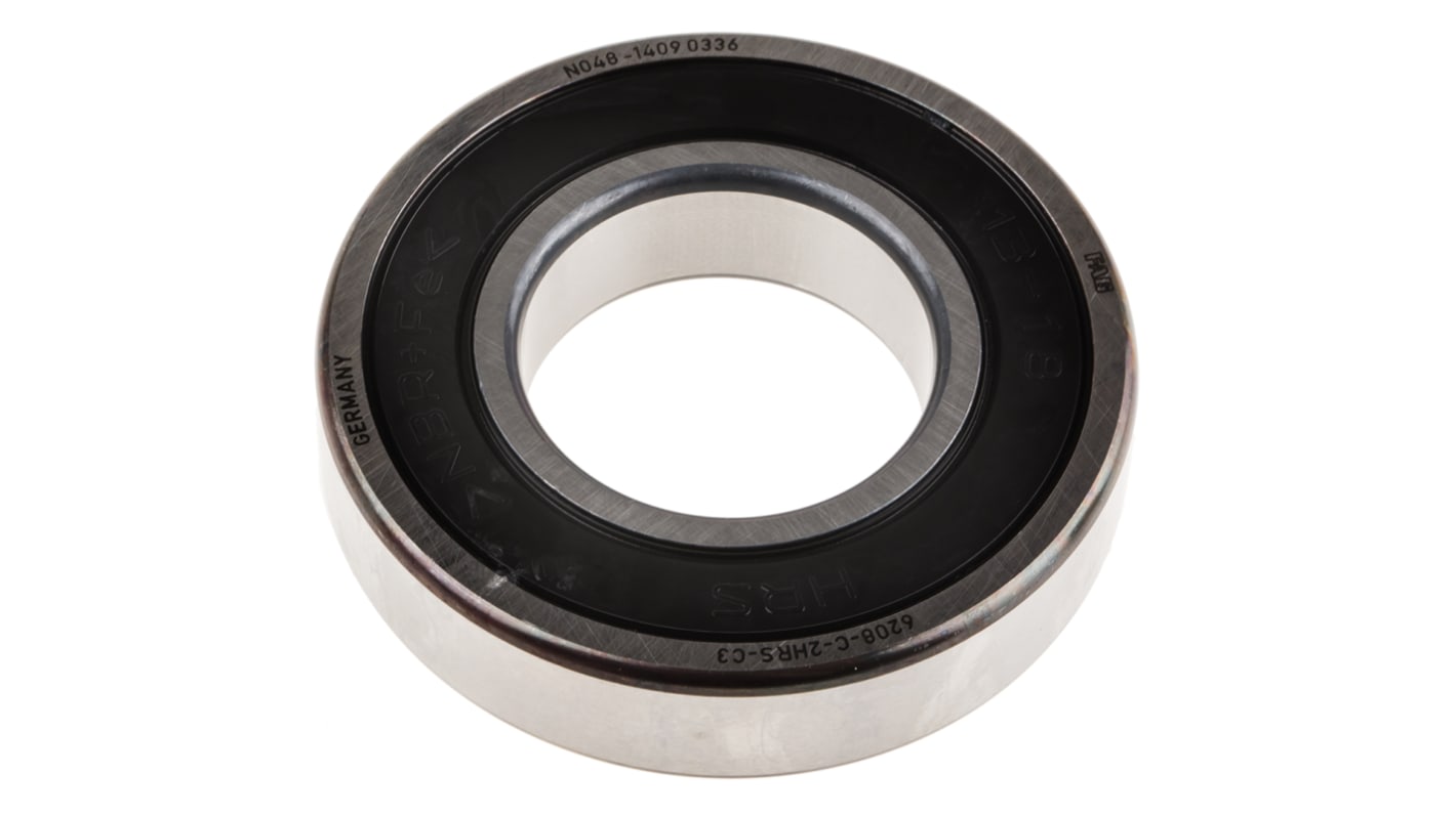 FAG 6208-C-2HRS-C3 Single Row Deep Groove Ball Bearing- Both Sides Sealed 40mm I.D, 80mm O.D