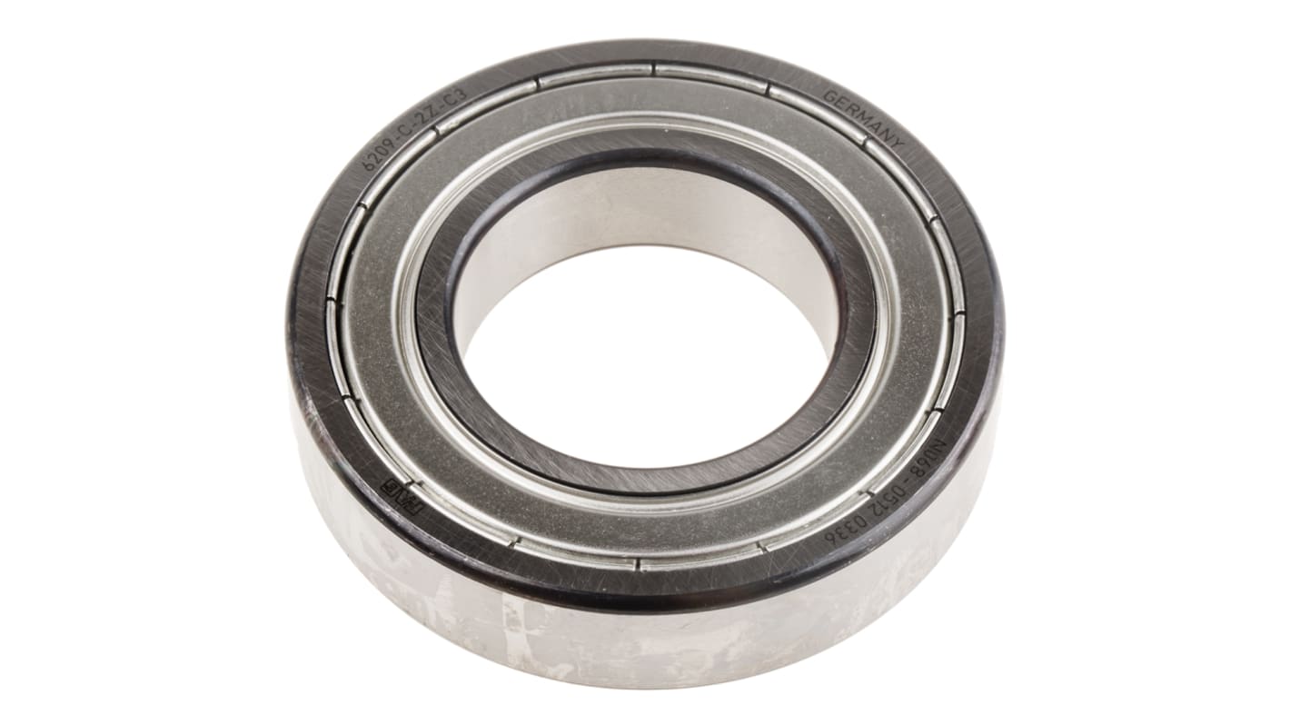 FAG 6209-C-2Z-C3 Single Row Deep Groove Ball Bearing- Both Sides Shielded 45mm I.D, 85mm O.D