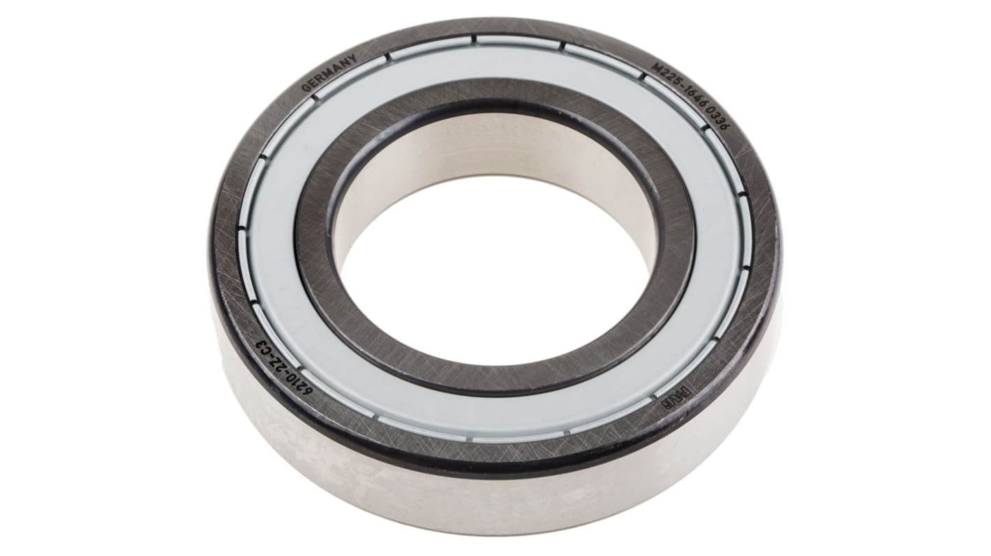 FAG 6210-C-2Z-C3 Single Row Deep Groove Ball Bearing- Both Sides Shielded 50mm I.D, 90mm O.D