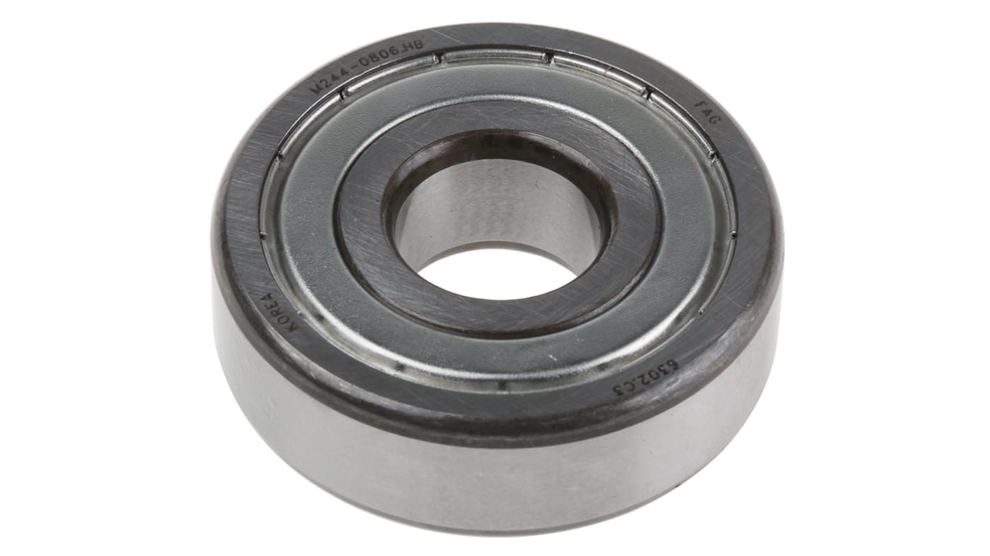 FAG 6302-2Z-C3 Single Row Deep Groove Ball Bearing- Both Sides Shielded 15mm I.D, 42mm O.D