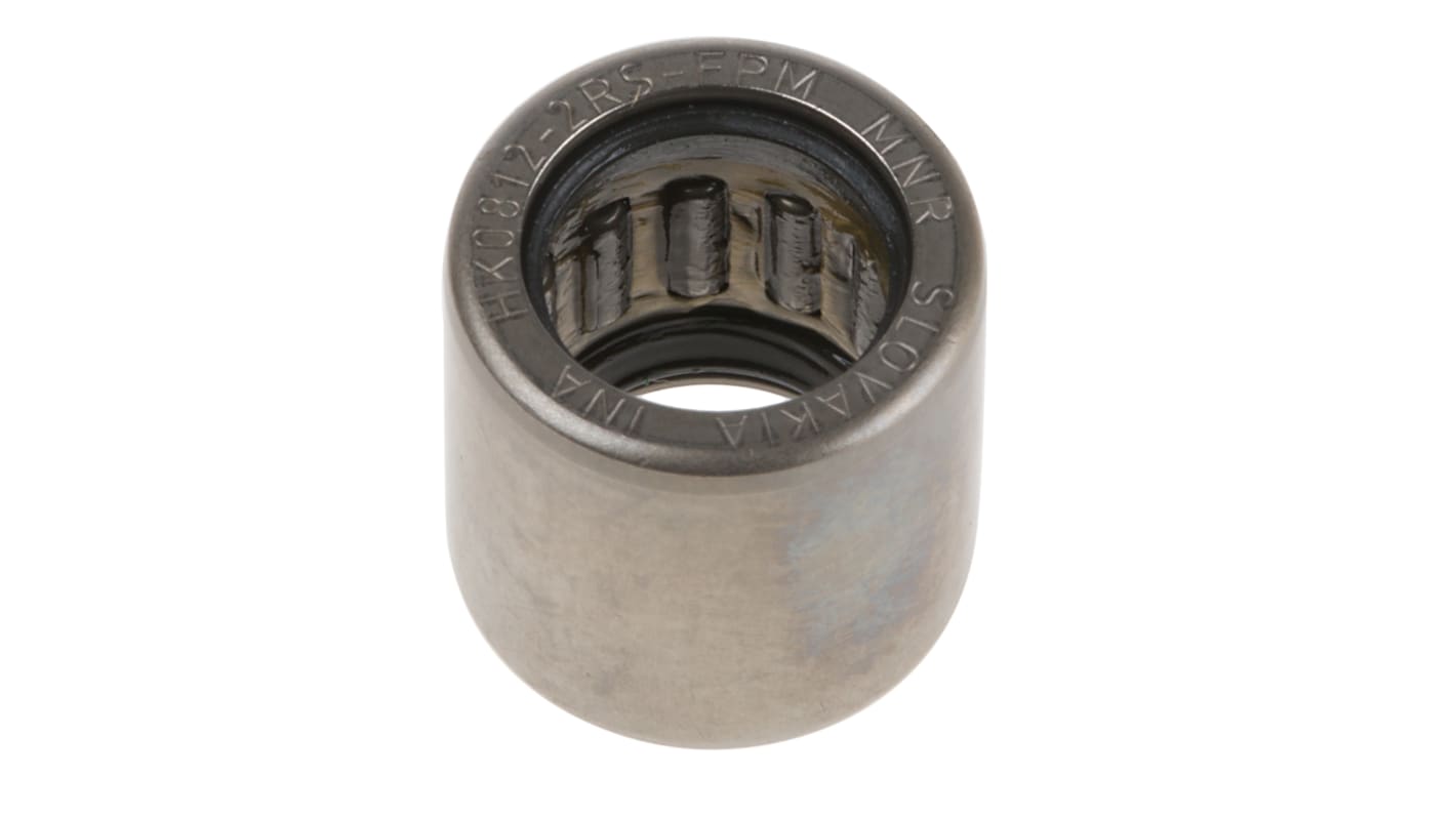 INA HK0812-2RS-FPM-DK-B-L271 8mm I.D Drawn Cup Needle Roller Bearing, 12mm O.D