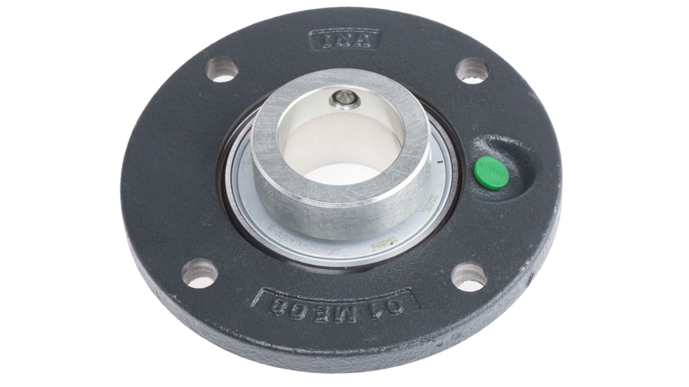 4 Hole Flange Bearing Unit, PME40-XL-N, 40mm ID