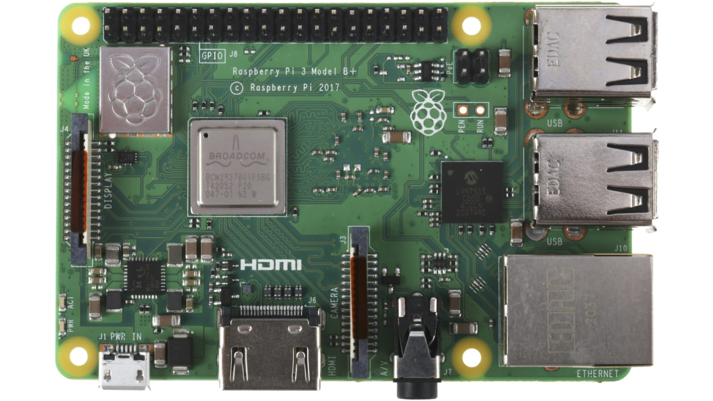 Raspberry Pi 3 Model B+ számítógép kártya,