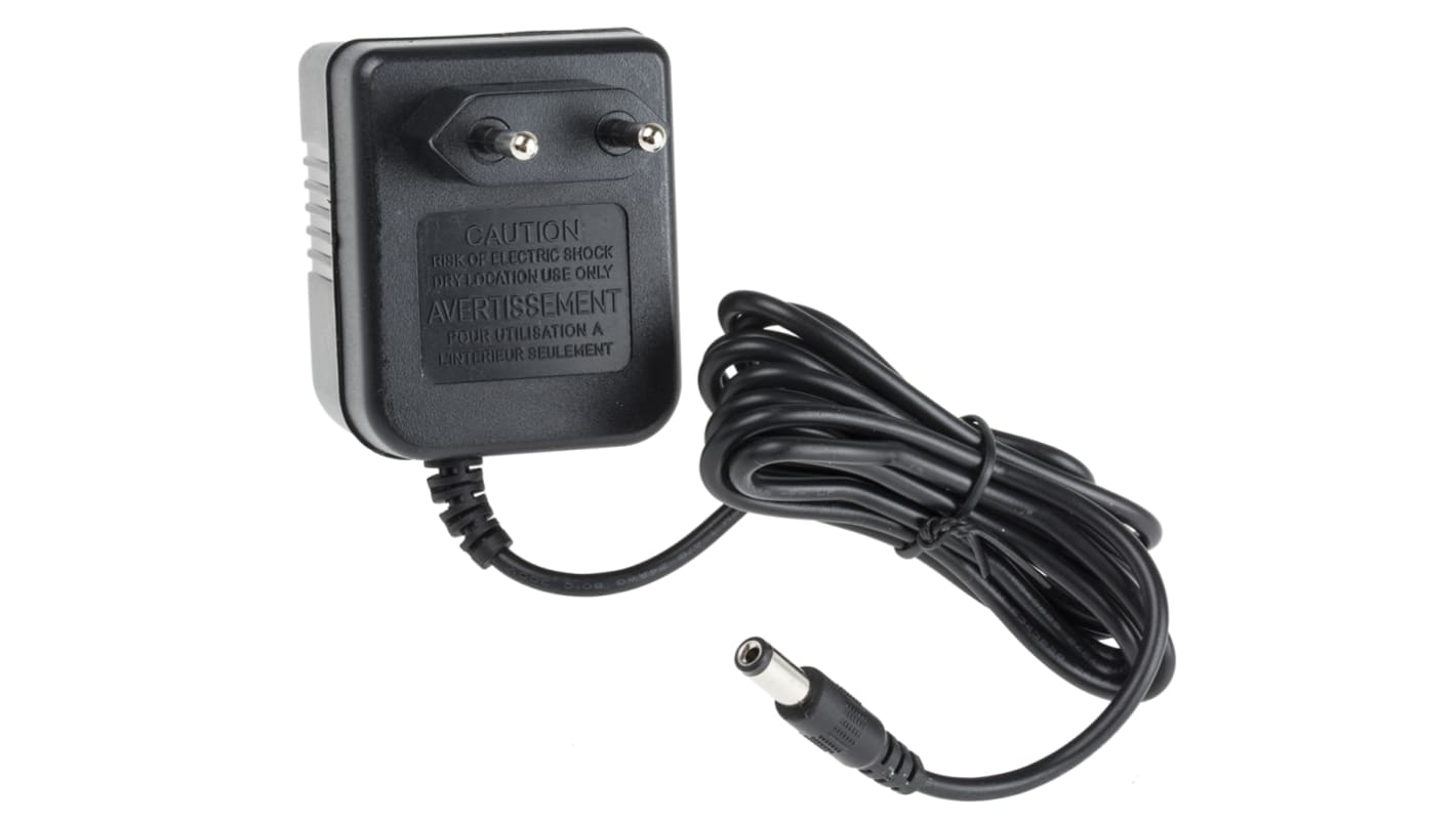 RS PRO 12V ac AC/AC-adapter, AC/AC adapter, 400mA, 5W, EU-stik