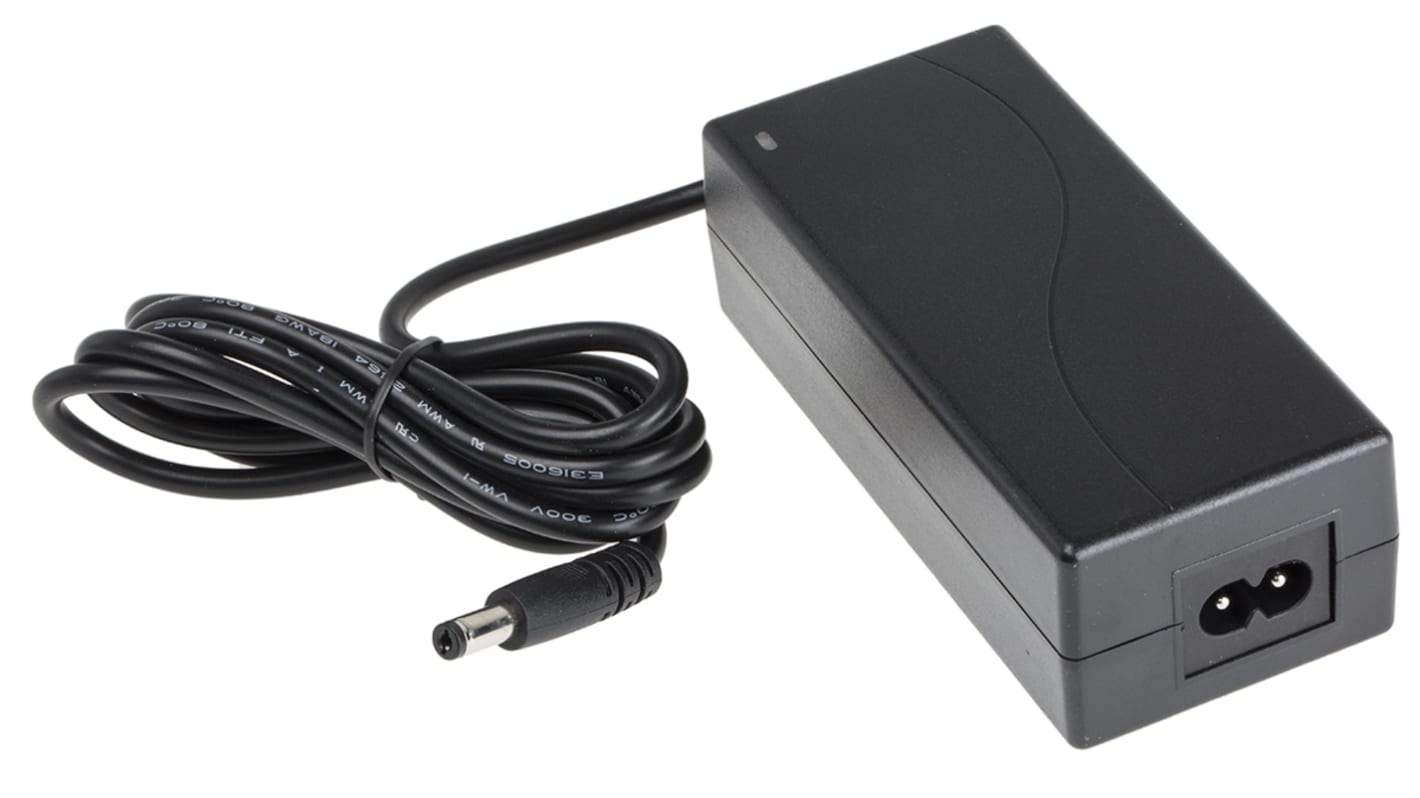 RS PRO 60W Plug-In AC/DC Adapter 12V dc Output, 5A Output