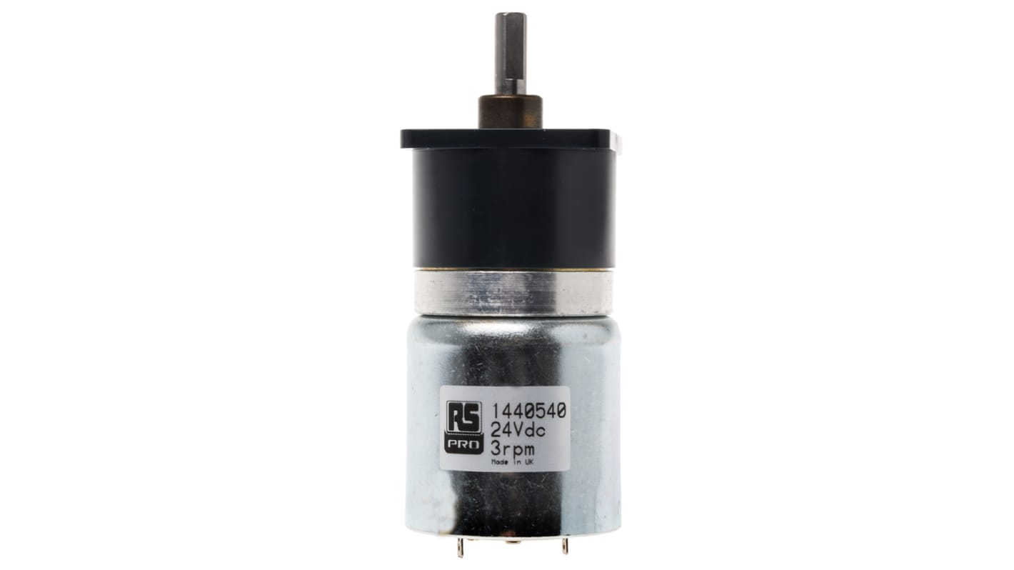 DC gearmotor, Børstegear, Hastighed: 6 o/min., 24 V dc