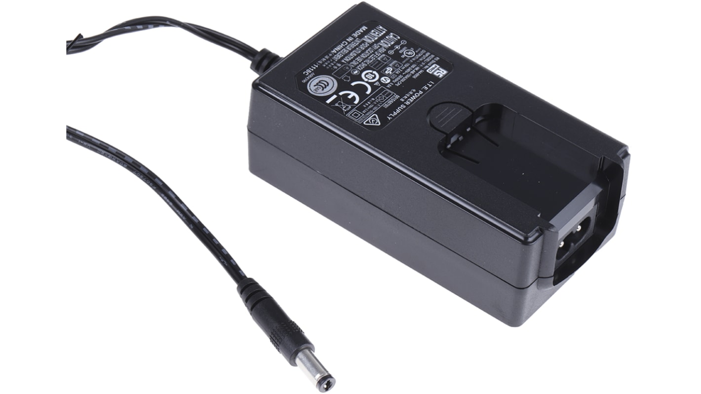 RS PRO Steckernetzteil AC/DC-Adapter 30W, 100V ac, 15V dc / 2A, Universal-Stecker