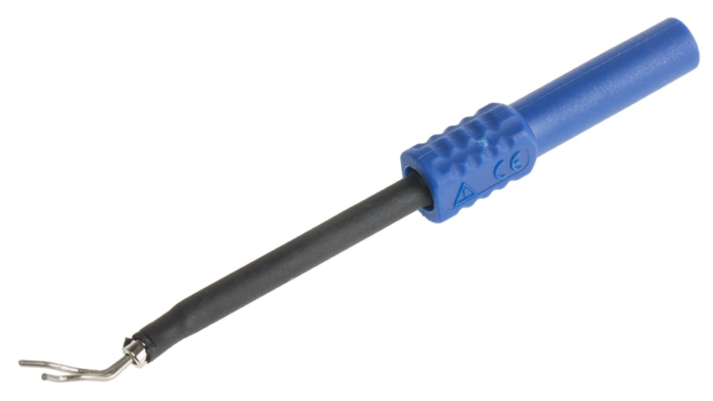 Conector hembra para pruebas Hembra, 1A, 600V, Contacto Níquel, Azul