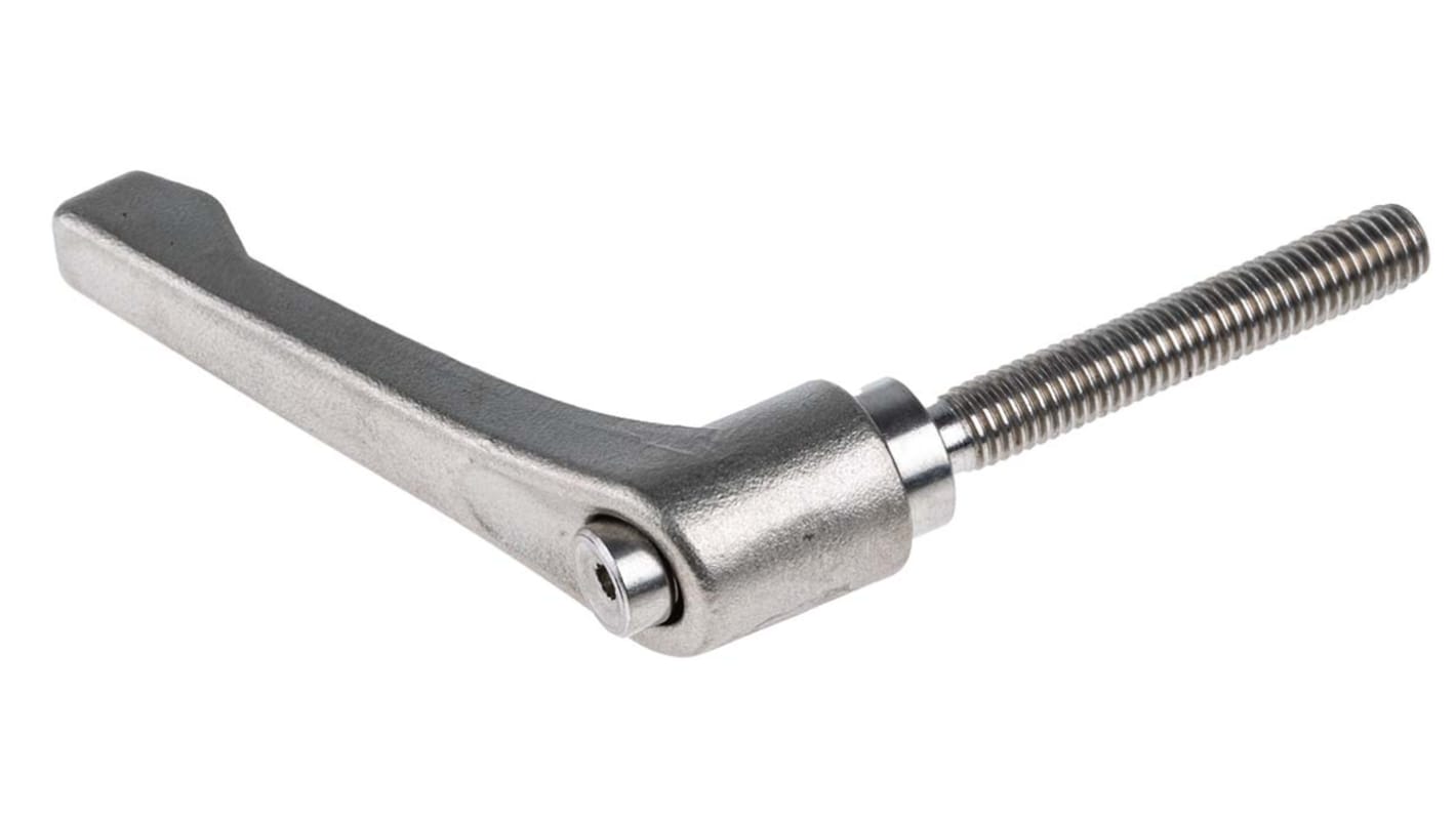 RS PRO Stainless Steel Clamping Lever, M8 x 50mm