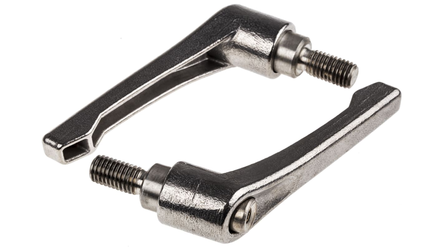 RS PRO Stainless Steel Clamping Lever, M10 x 20mm