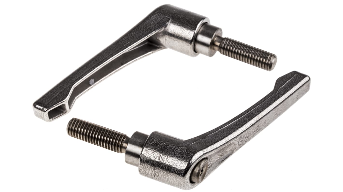 RS PRO Stainless Steel Clamping Lever, M10 x 32mm
