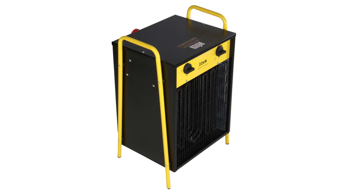 RS PRO 22kW Fan Fan Heater, Portable, 415 V BS4343/IEC60309