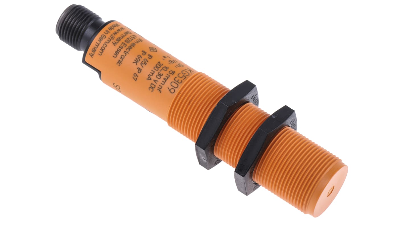 Capteur de proximité, ifm electronic, M18 x 1, 10→30 V c.c., PNP, 30 mm