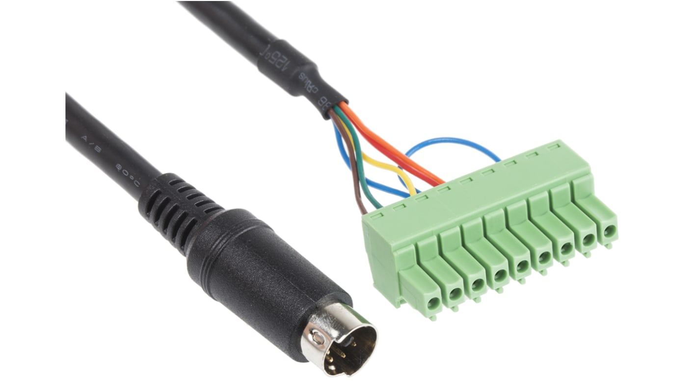 Pro-face PLC connection cable 5m For Use With HMI GP 4000 Series, PLC Mitsubishi PLC