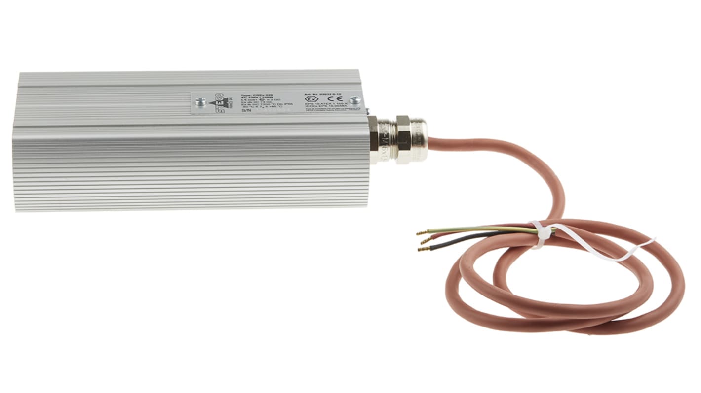 STEGO Enclosure Heater, 230V ac, 100W Output, 100W Input, +200°C, 180mm x 48mm x 80mm