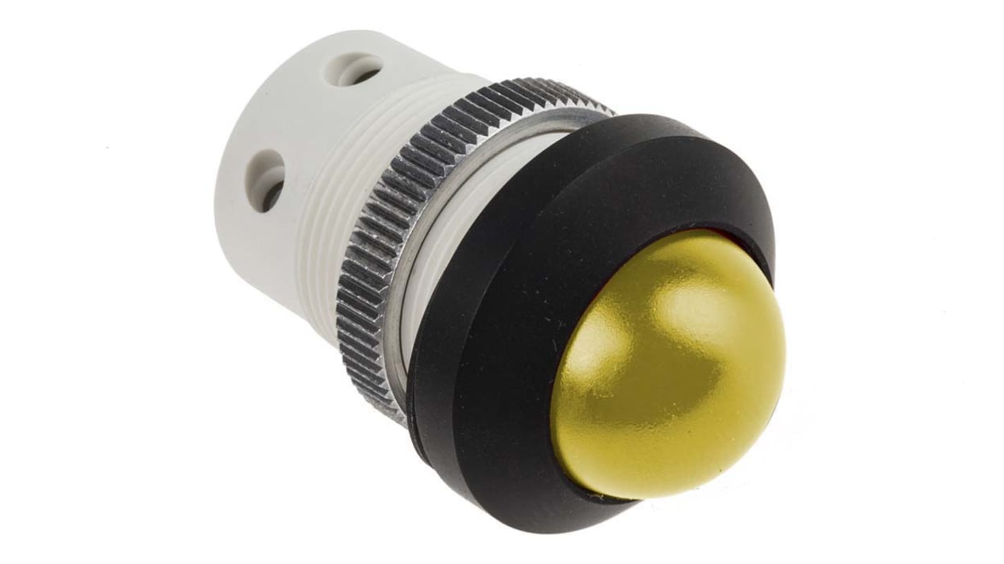 Signal Construct Yellow Panel Mount Indicator, 20 → 28V, 22mm Mounting Hole Size, IP67