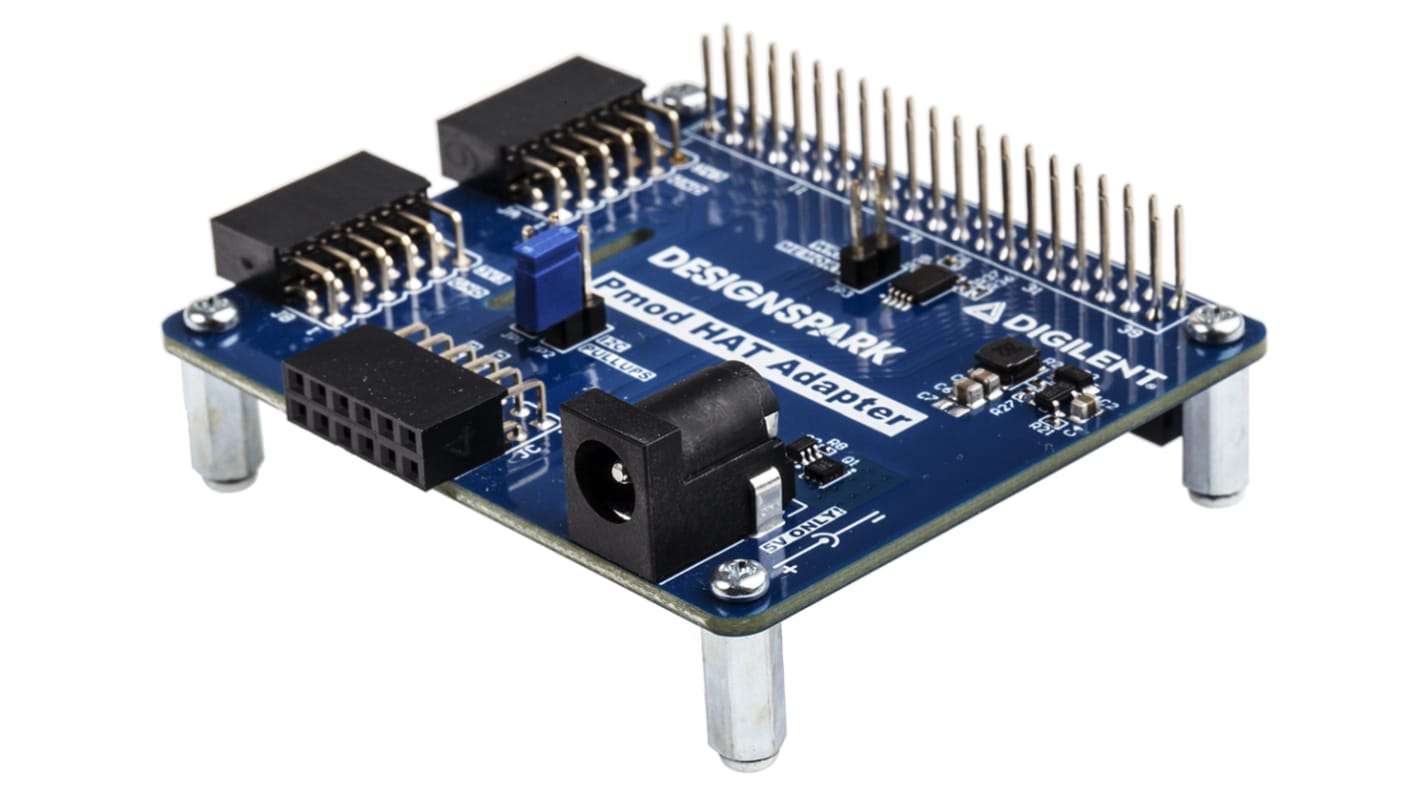 DesignSpark Pmod HAT with 3 Digilent Pmod Sockets for Raspberry Pi