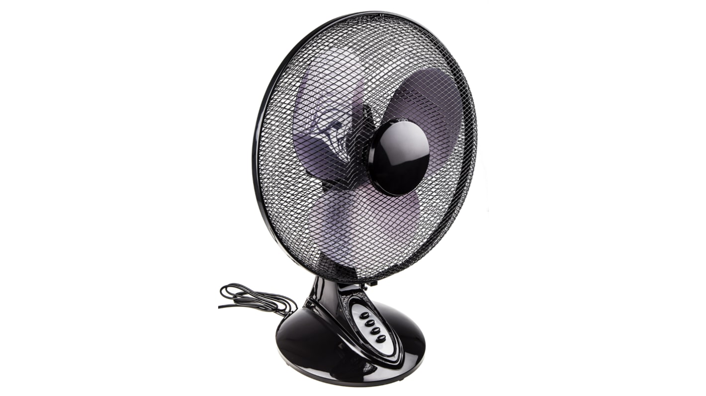 RS PRO Desk Fan 400mm blade diameter 3 speed 230 V with plug Type G