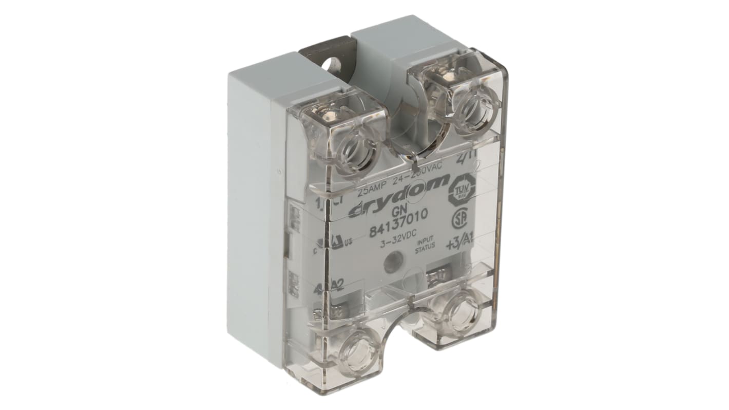 Sensata Crydom 8413 Series Solid State Relay, 25 A rms Load, Panel Mount, 280 V ac Load, 32 V dc Control