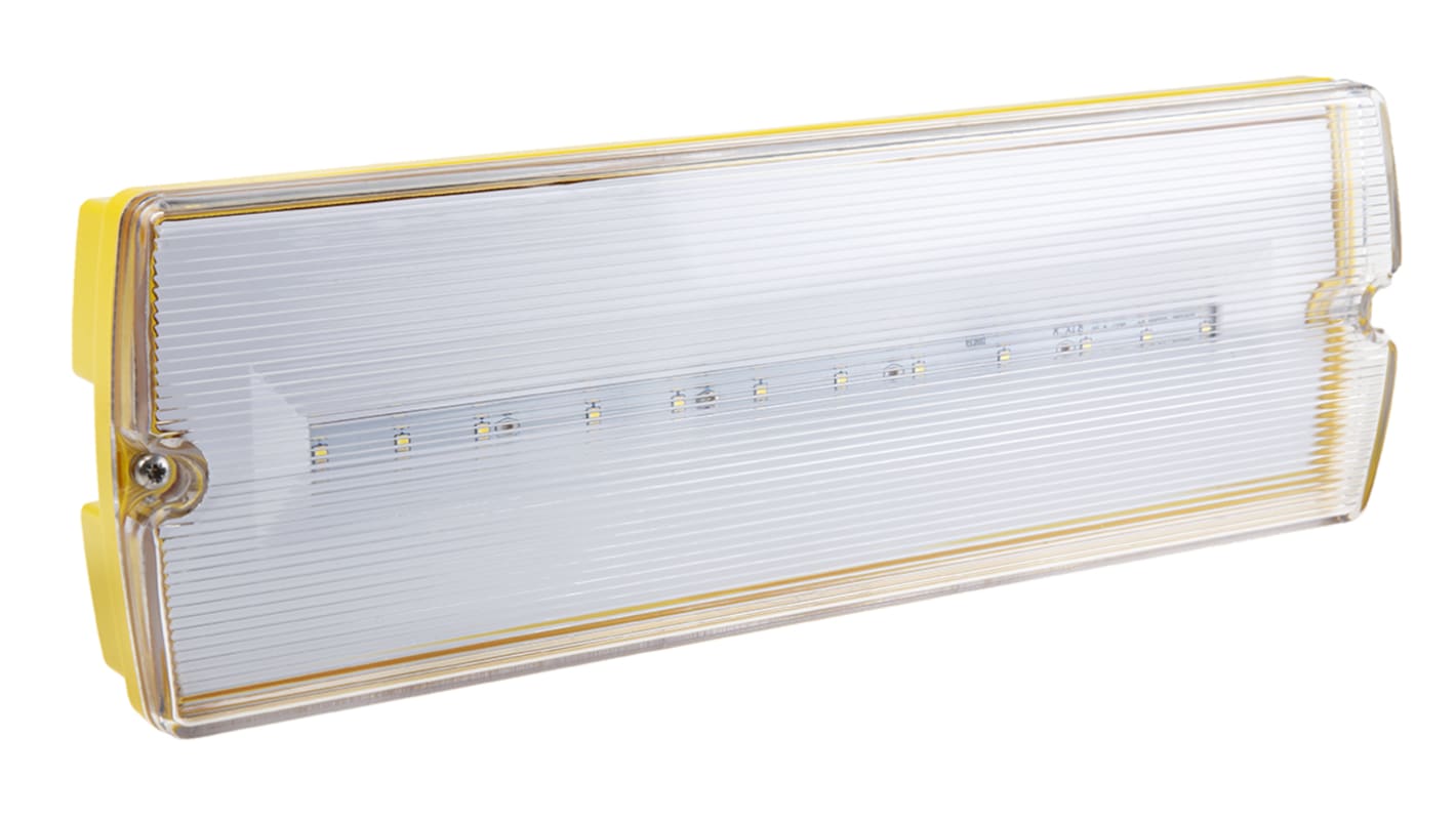 RS PRO 3 W LED Bulkhead Light, 110 V Rectangular Ceiling Light, IP65