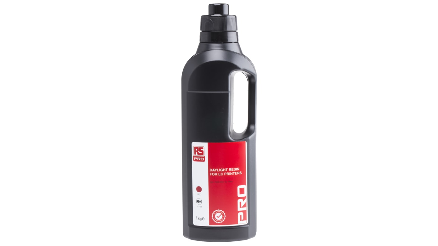 RS PRO Red 3D Printer Resin, 1kg