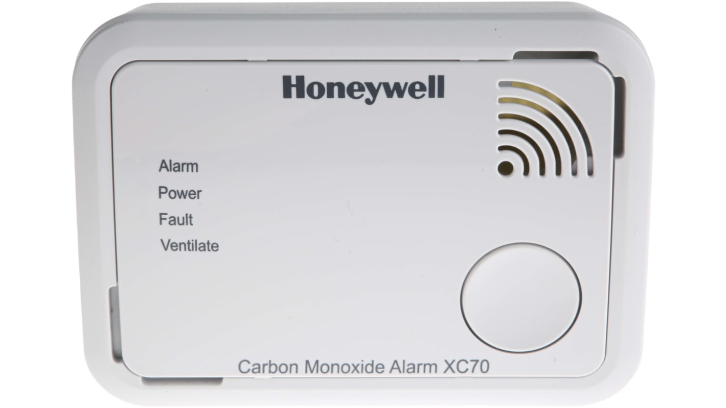 Honeywell XC70 Ceiling, Free Standing, Wall Gas Detection for Carbon Monoxide Detection, Audible Alarm