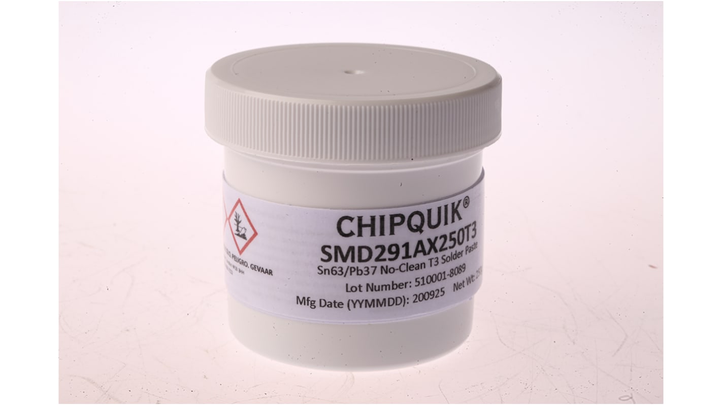 CHIPQUIK SMD291AX Solder Paste, 250g Tub