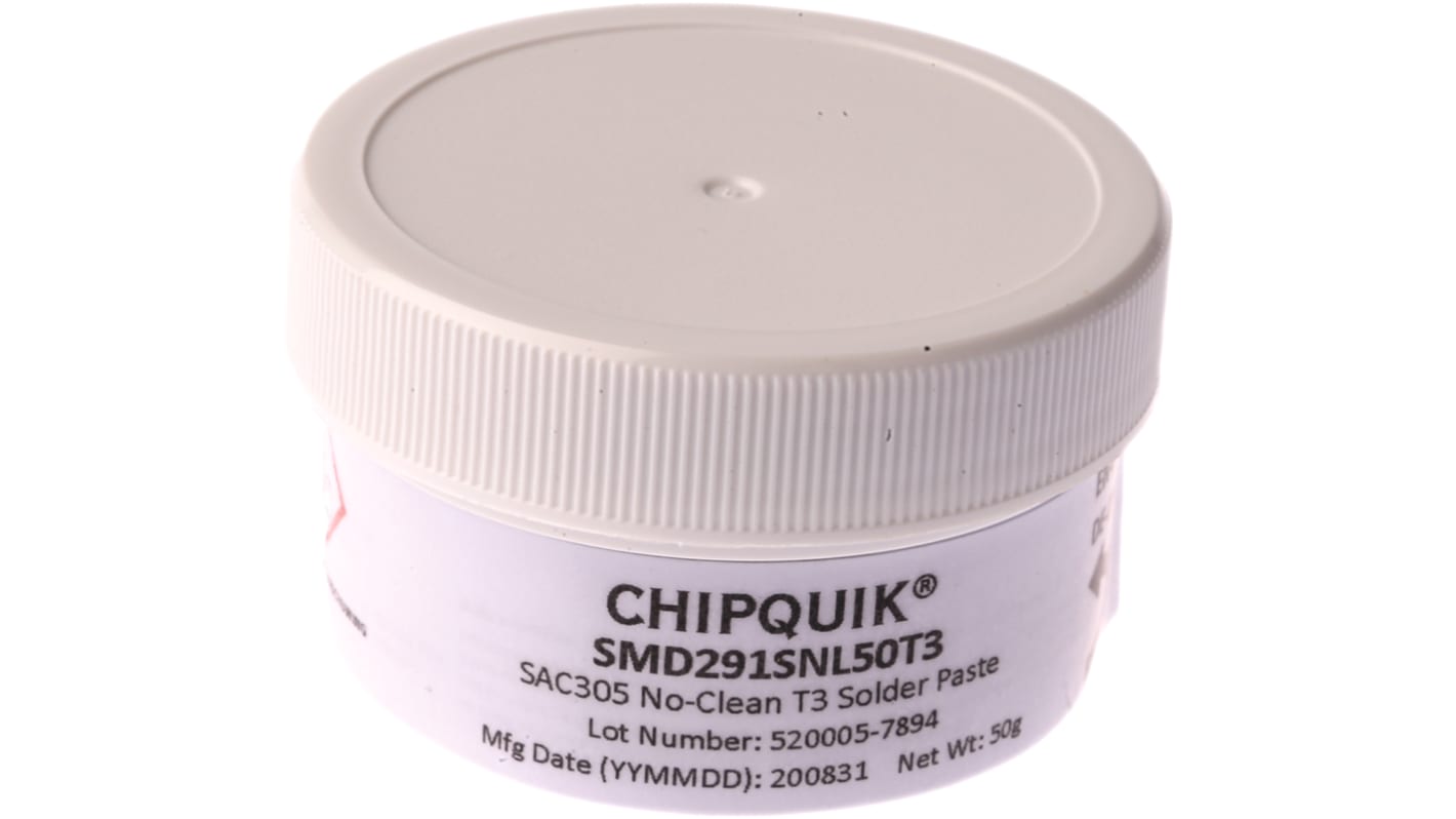 CHIPQUIK SMD291SN Lead Free Solder Paste, 50g Tub