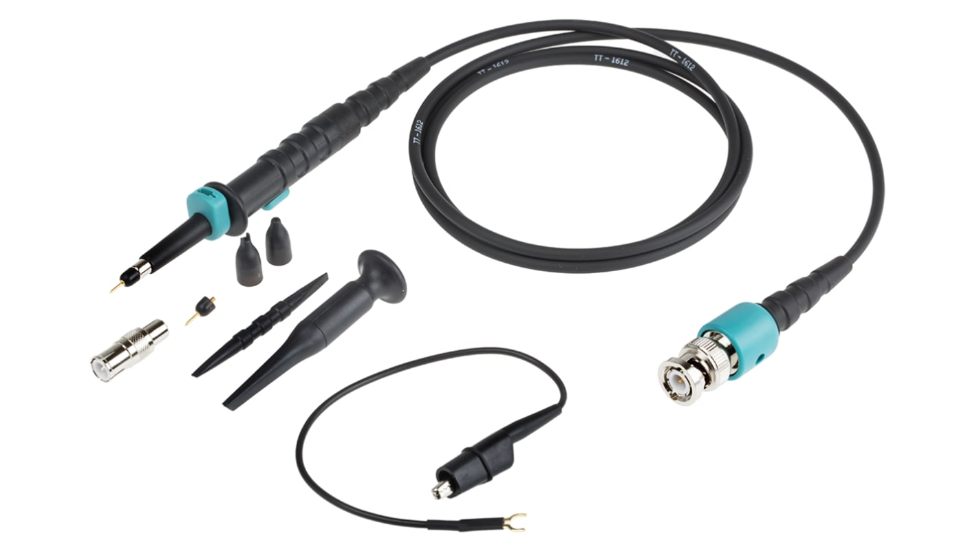 RS PRO Oscilloscope Probe, Passive Type, 20MHz, 1:1, 1:10, BNC Connector