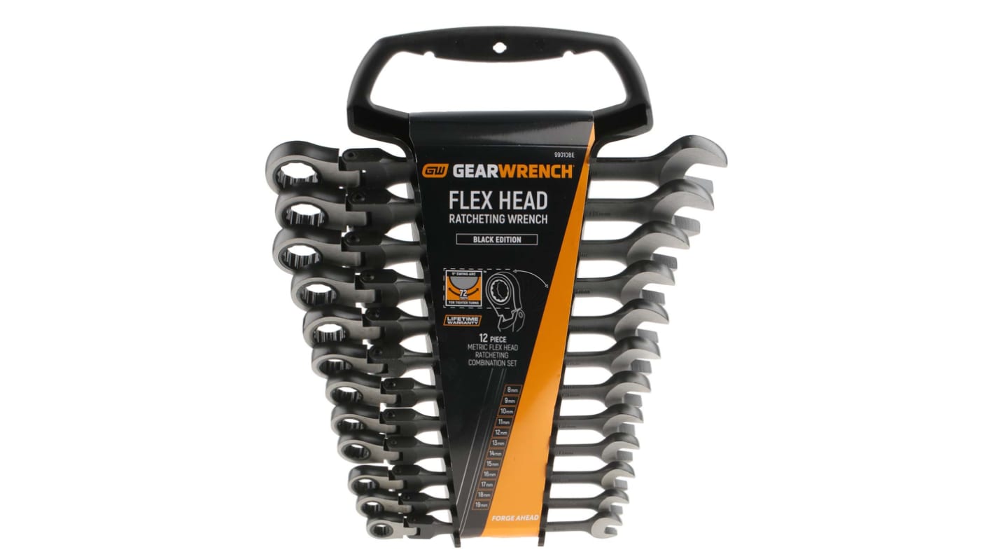 Juego de llaves fijas GearWrench de 12 piezas , No