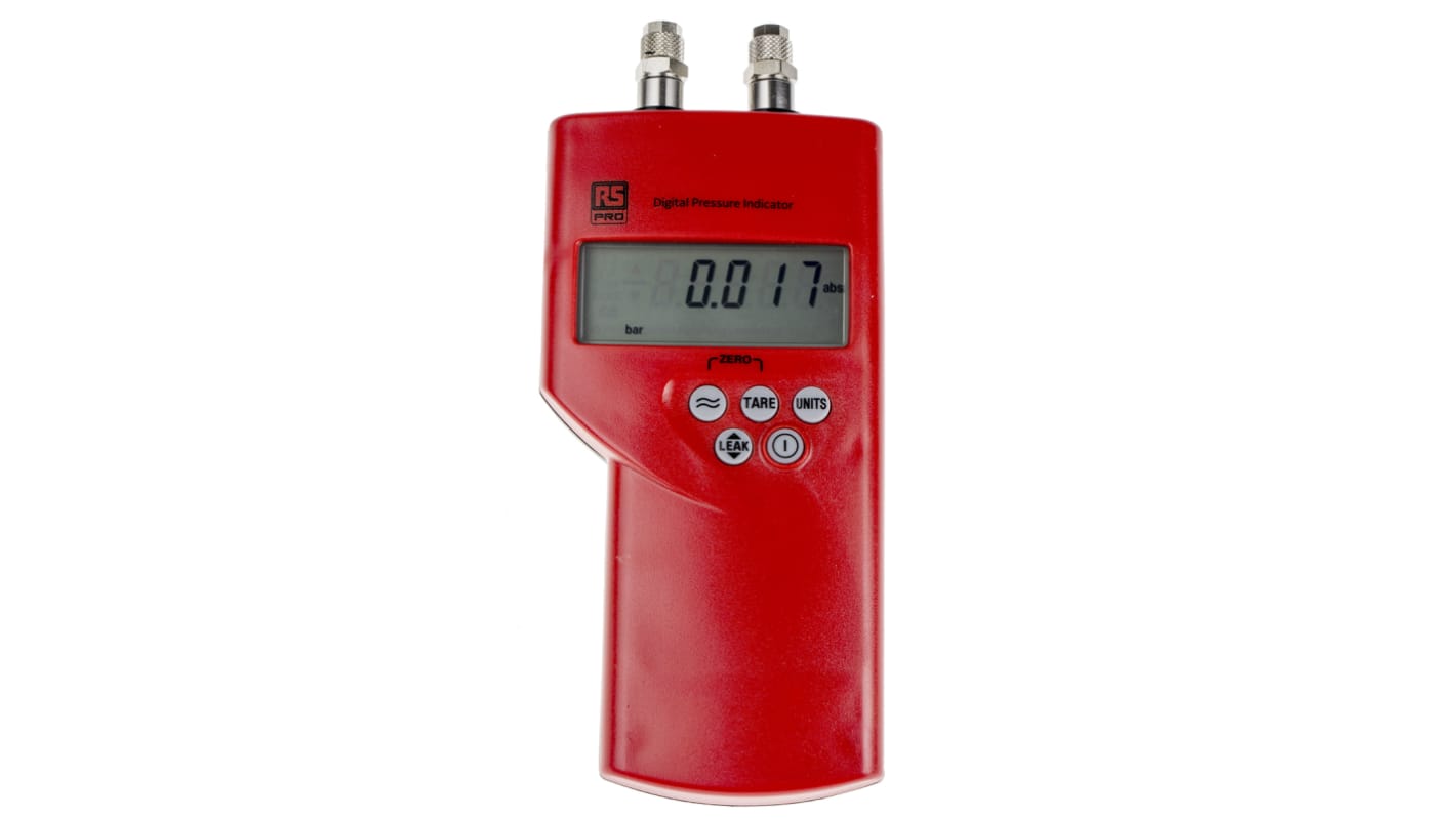 RS PRO Differential Manometer ±0,1 % mit Leckprüfung, 0mbar → 70mbar, ISO-kalibriert