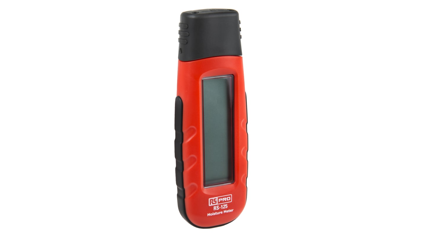 RS PRO RS-125 Moisture Meter, 0.2 → 2 %, 6 → 44 % RH Max, ±0.05 (Materials) %, ±1 (Wood) % Accuracy,