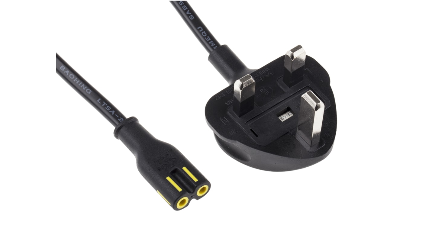 RS PRO Power Cord, 1.8m