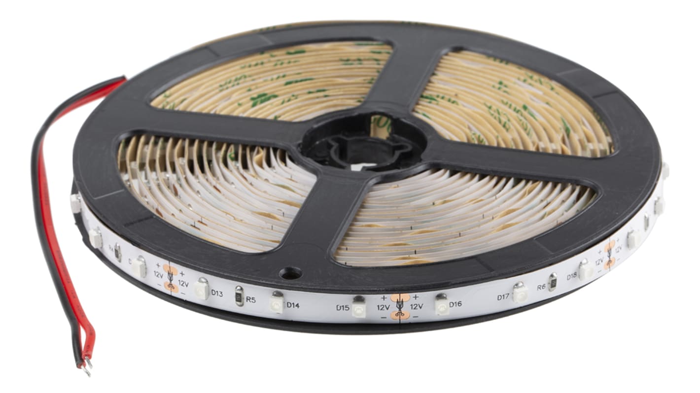 LED pásky, počet diod LED/metr: 60, Zelená, délka pásky: 5m, 12V, šířka pásku: 8mm, IP20