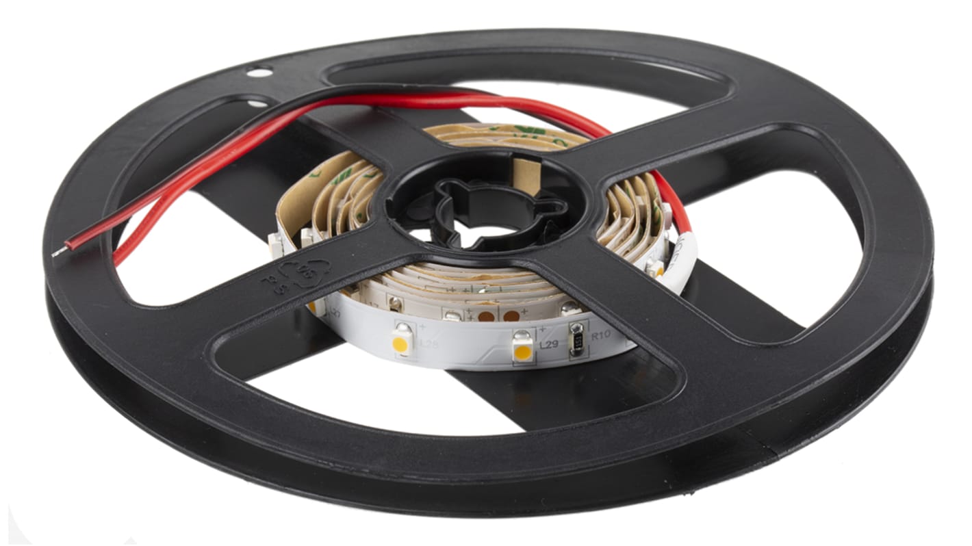 Tira de LED flexible RS PRO, 24V, color Blanco, 2700 → 3200K, tira de 1m x 8mm, 60 leds/m, IP20