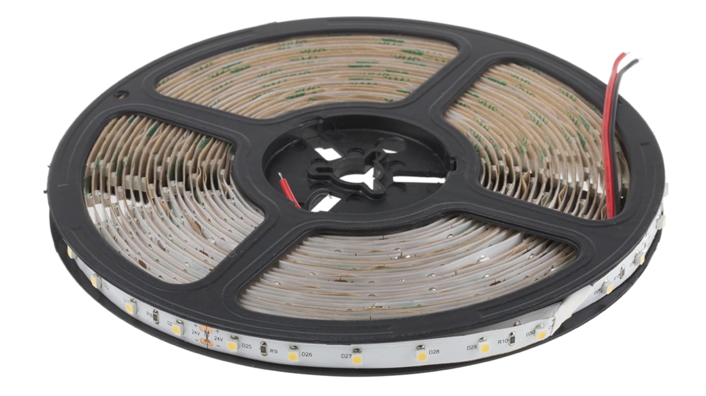 RS PRO LED-Streifen 4000 → 4500K, Neutralweiß, 10m x 8mm 24V 60LEDs/M IP20