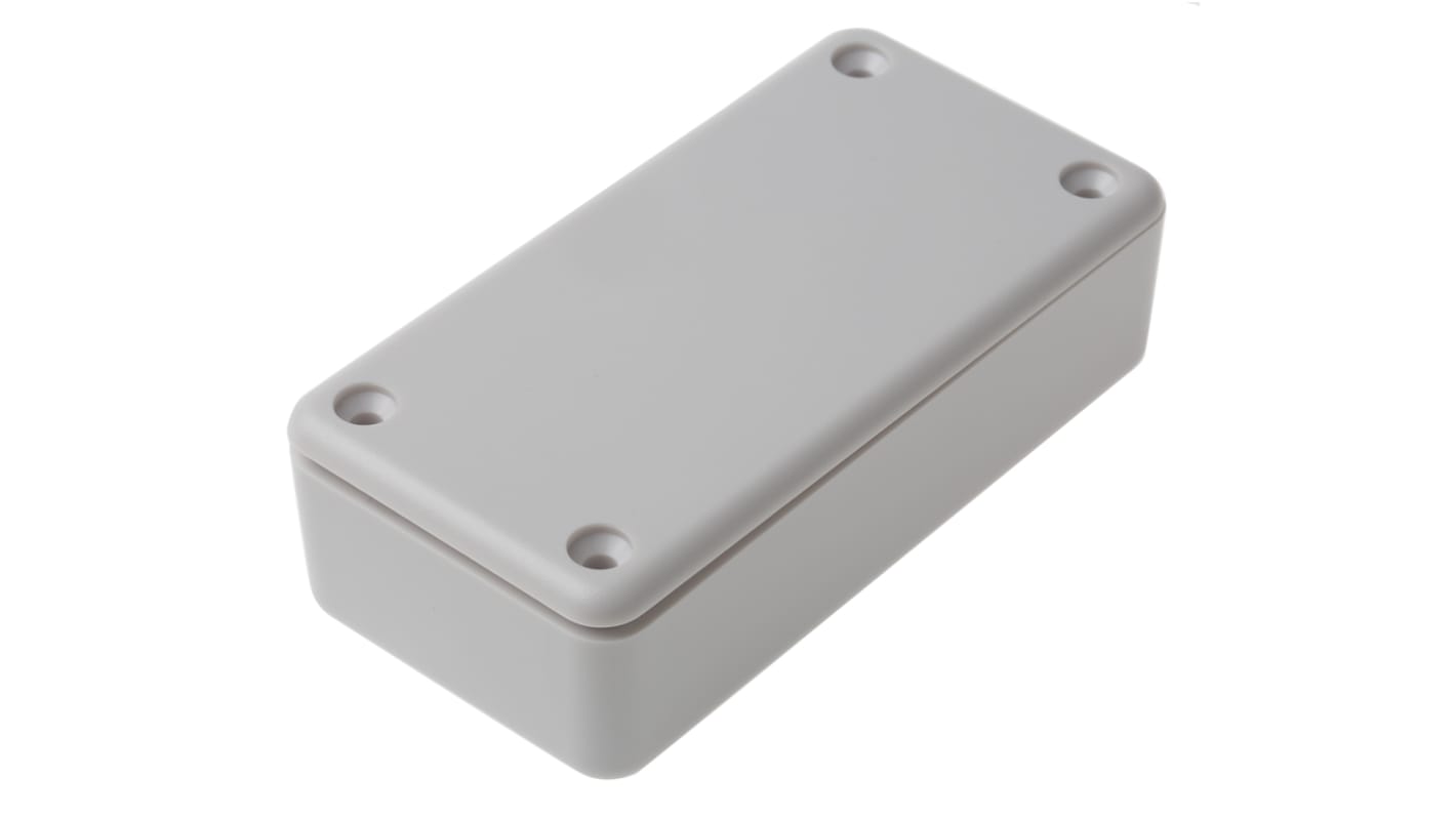 RS PRO White ABS Enclosure, White Lid, 90 x 45 x 25mm